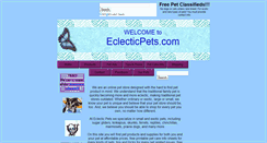 Desktop Screenshot of eclecticpets.com