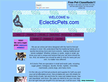 Tablet Screenshot of eclecticpets.com